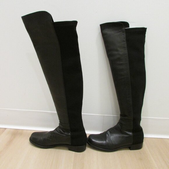 Stuart Weizmann black 5050 over the knee boots SZ 7 - Picture 14 of 16